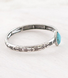Arrow Turquoise Diamond Stone Bracelet