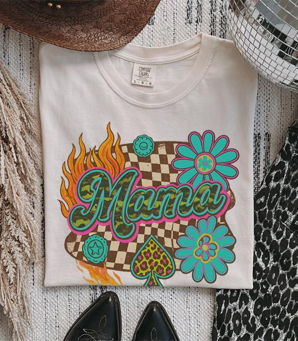Retro Camo Mama CC Graphic Tee