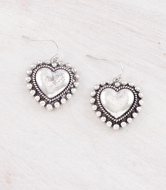 Heart Concho Earrings