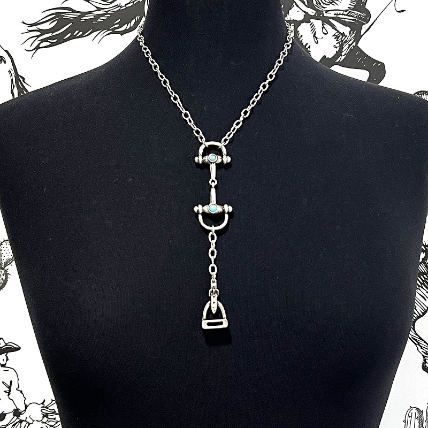 Dangle Horse Bit Necklace