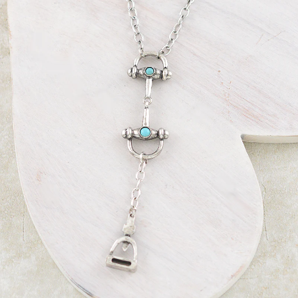 Dangle Horse Bit Necklace