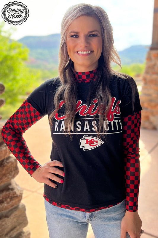 Pep Rally Mesh Top Red/Black