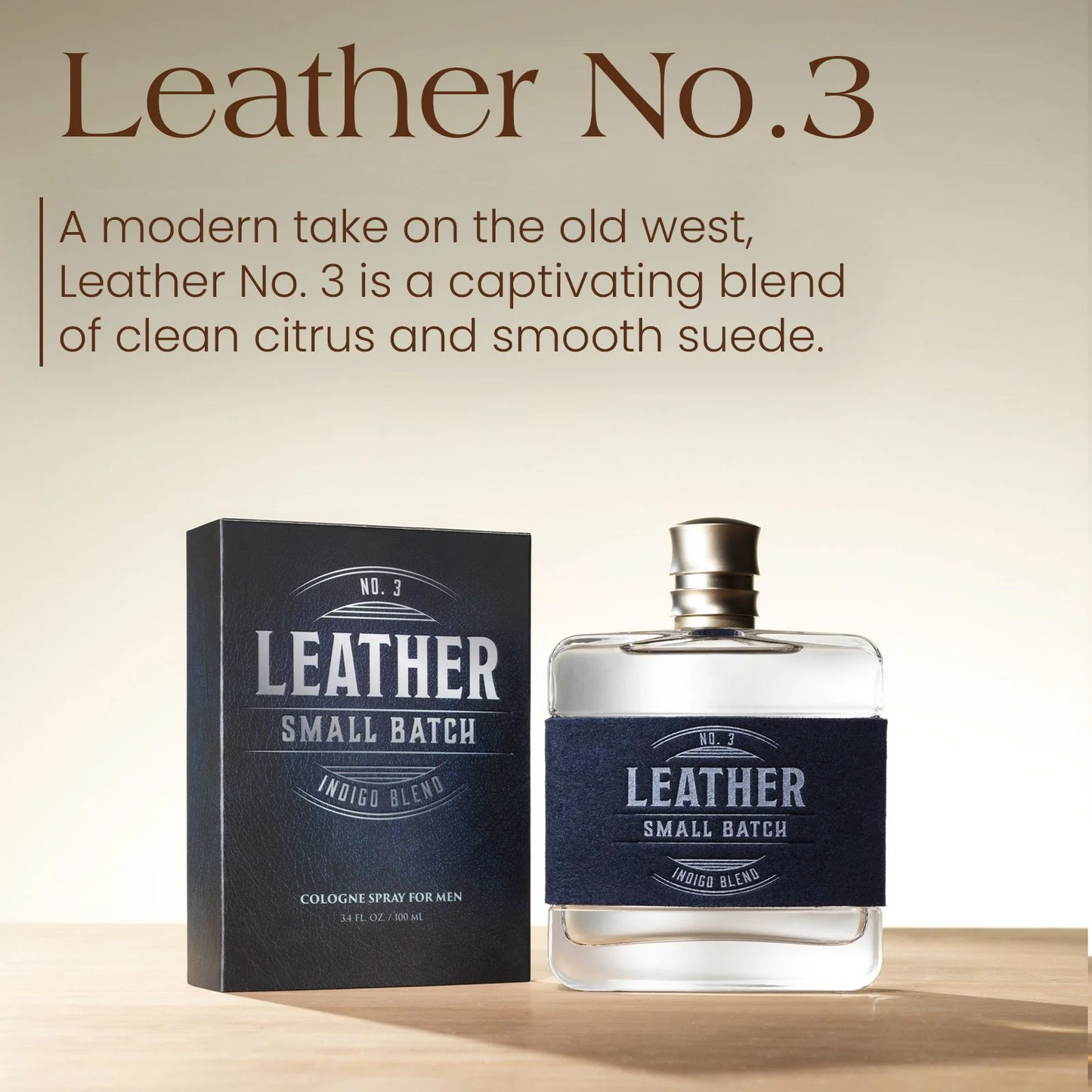 Leather Small Batch Indigo Blend No.3 Men’s Cologne