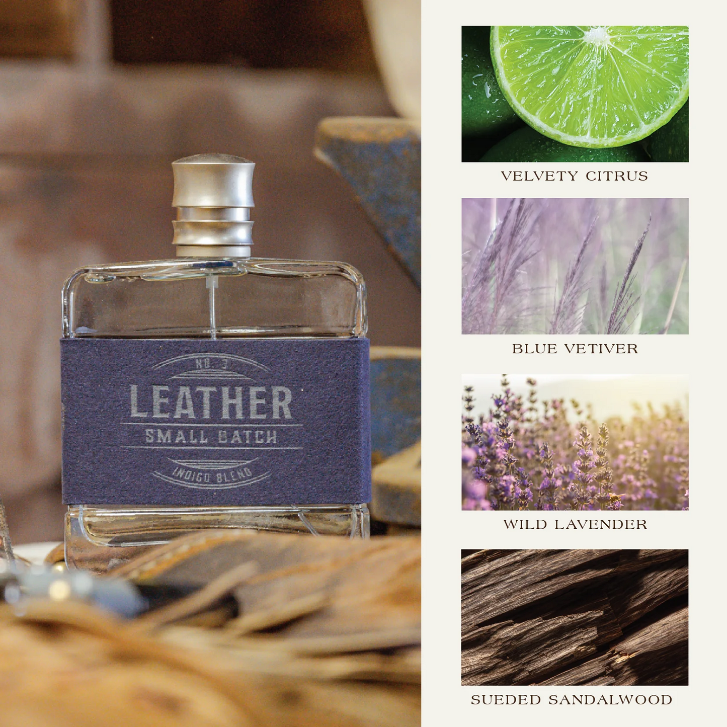Leather Small Batch Indigo Blend No.3 Men’s Cologne