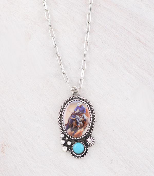 Vintage Cowboy Necklace