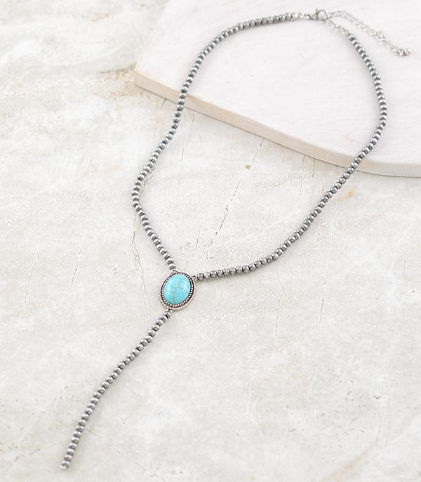 Turquoise Pendant Navajo Lariat