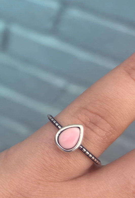 Pink Conch Shell Ring *7