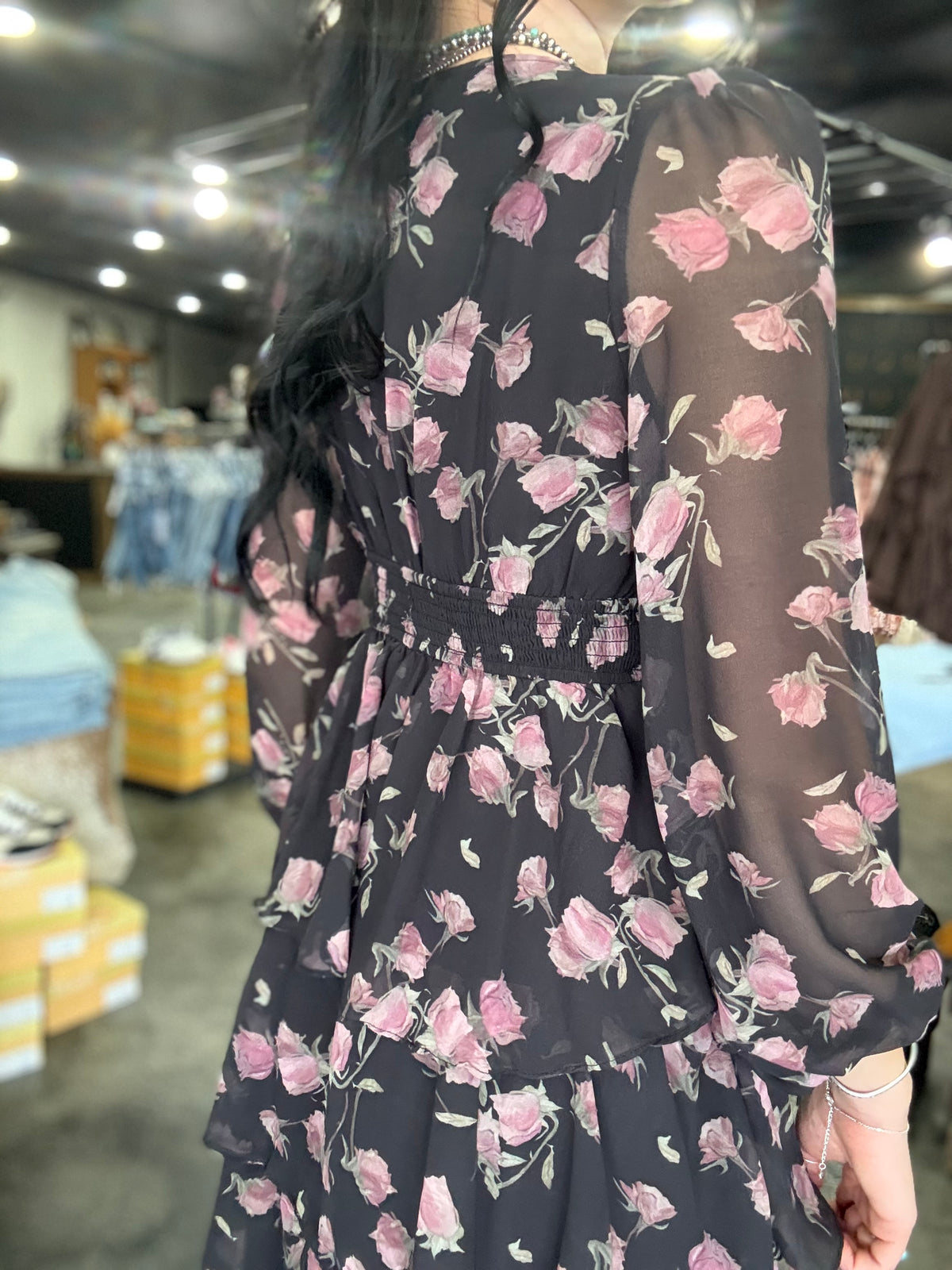 The Midnight Rose Dress