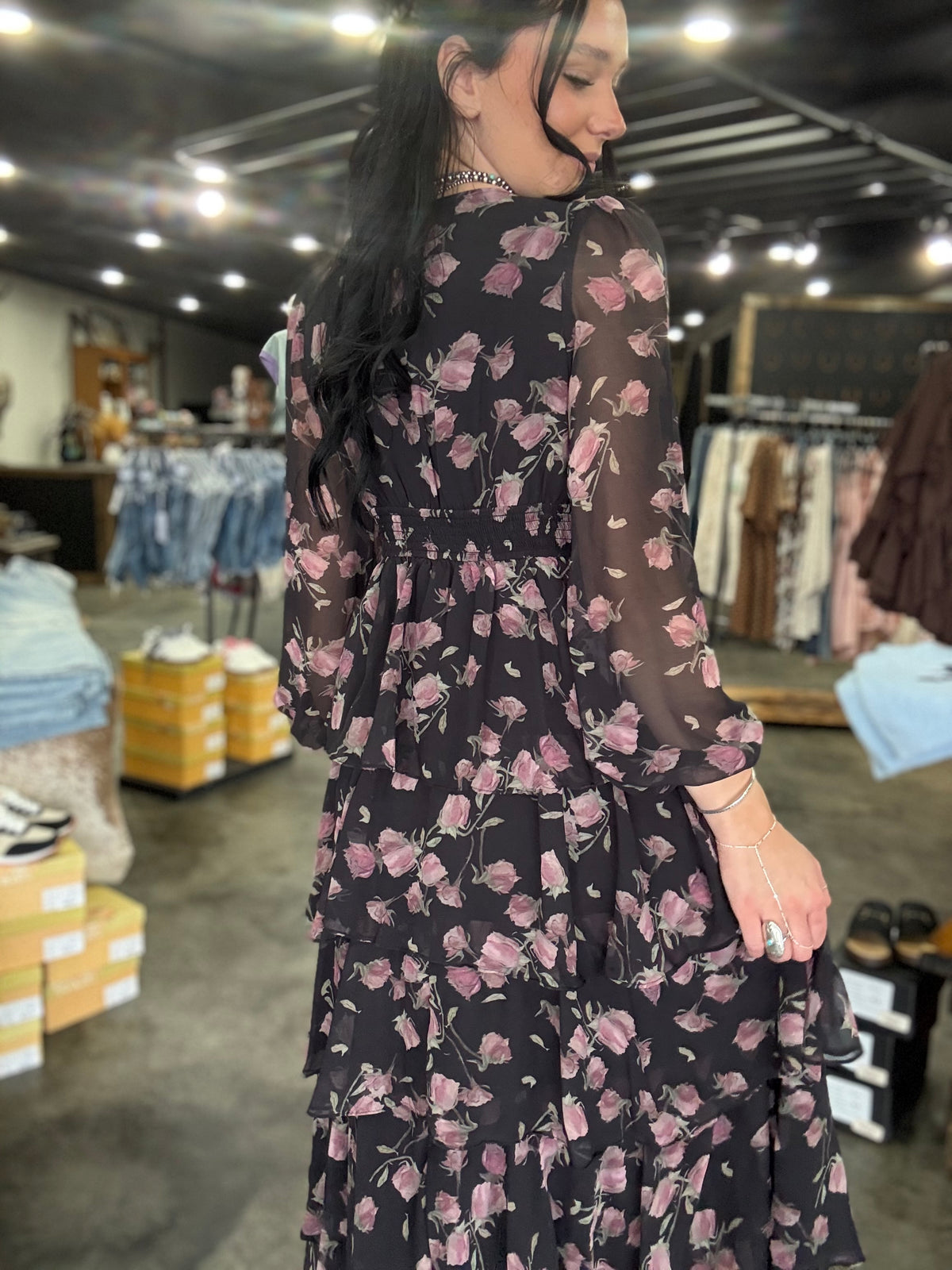 The Midnight Rose Dress