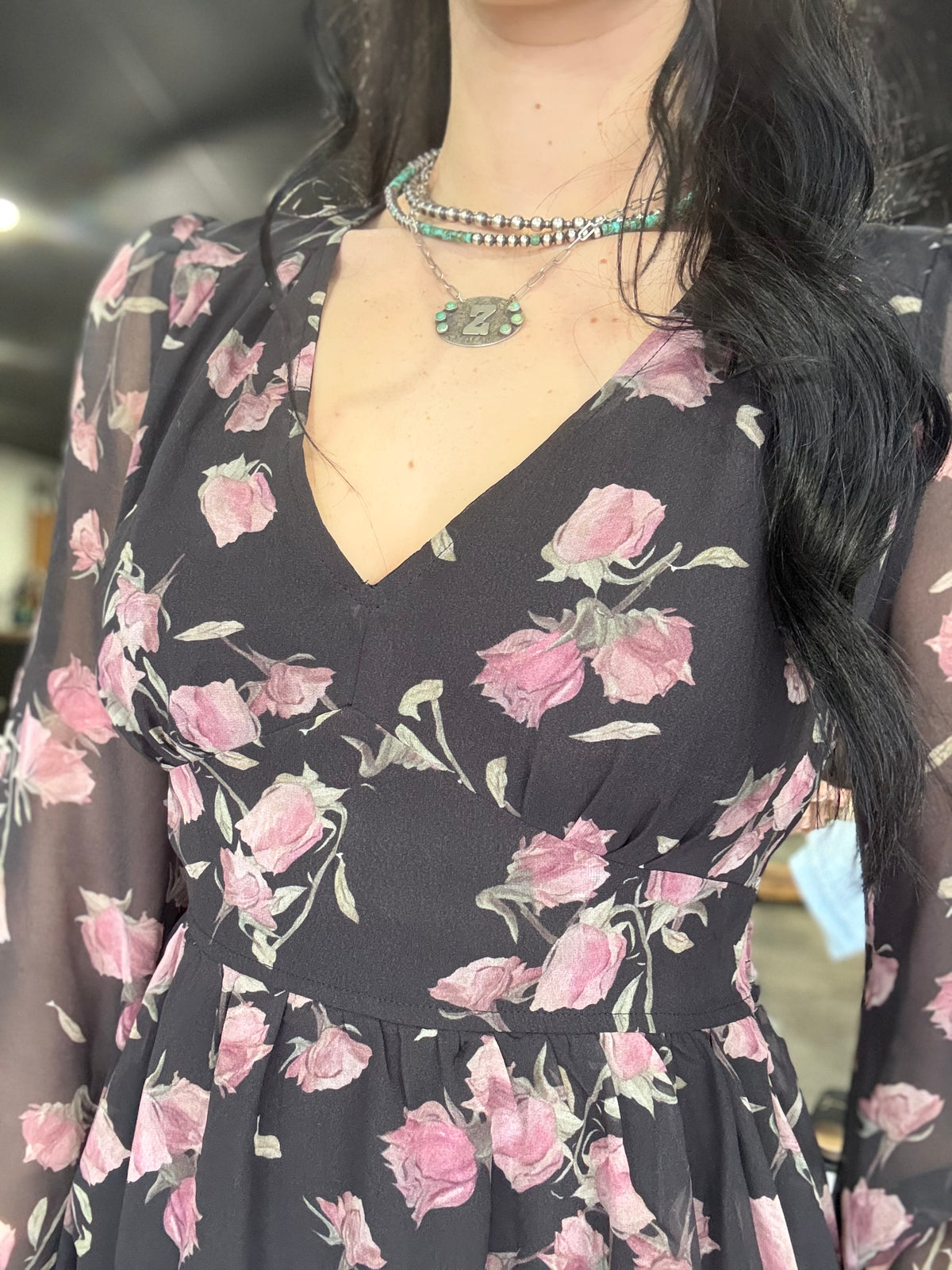 The Midnight Rose Dress