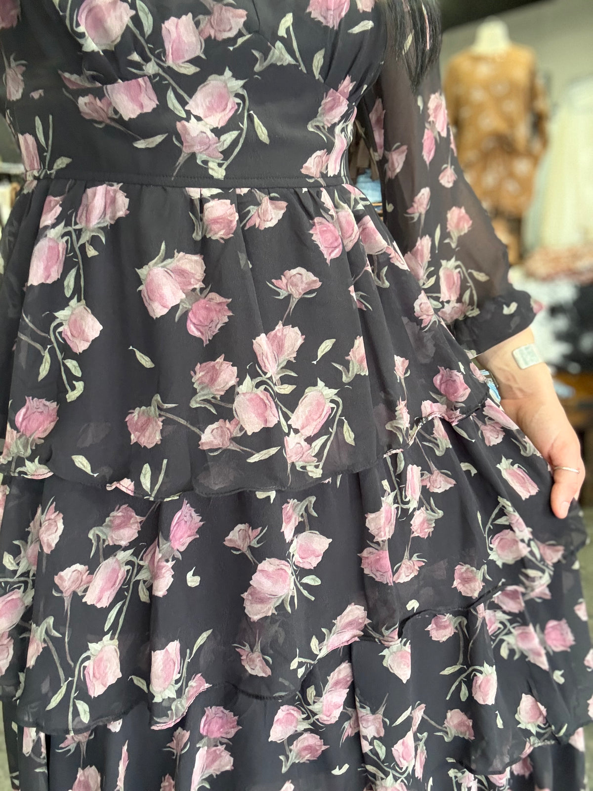 The Midnight Rose Dress