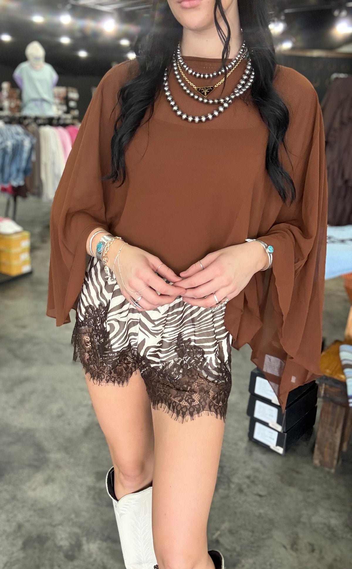 The Dessert Haze Top *Brown