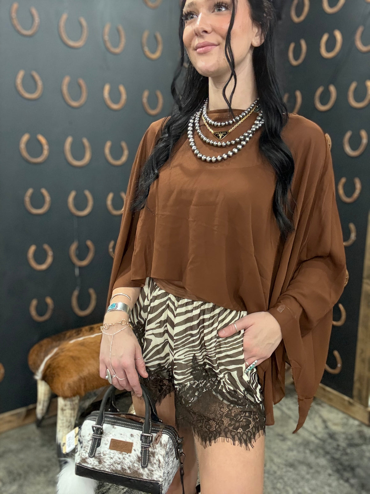 The Dessert Haze Top *Brown