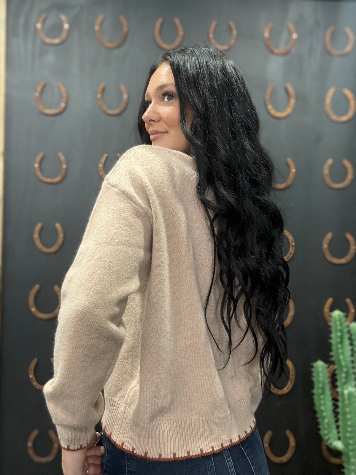 Knit Boot Stitch Sweater