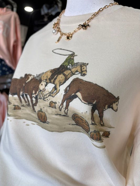 The Cowboys and Pumpkins Sweatshirt