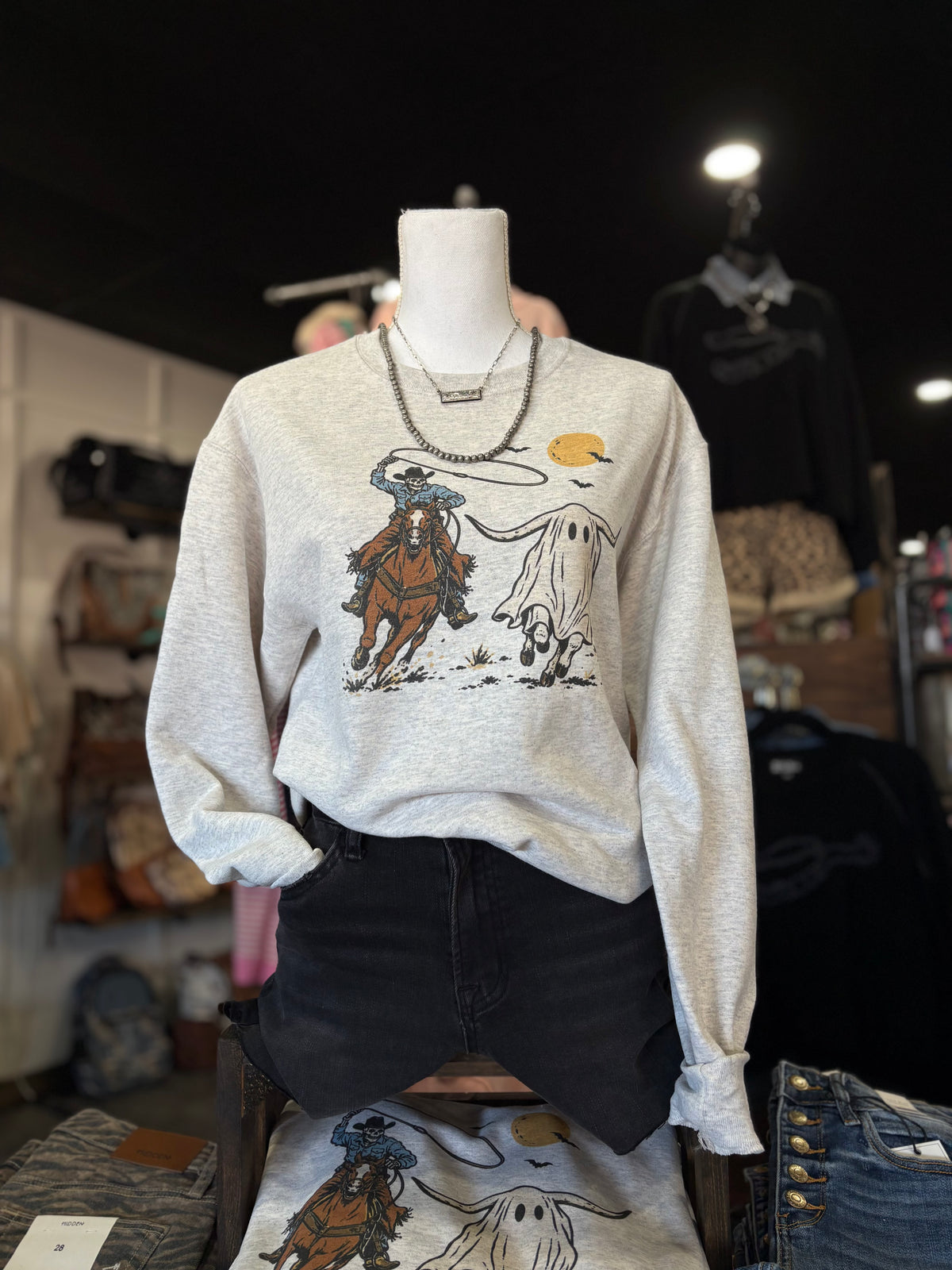 The Cowboy and Ghost Sweatshirt