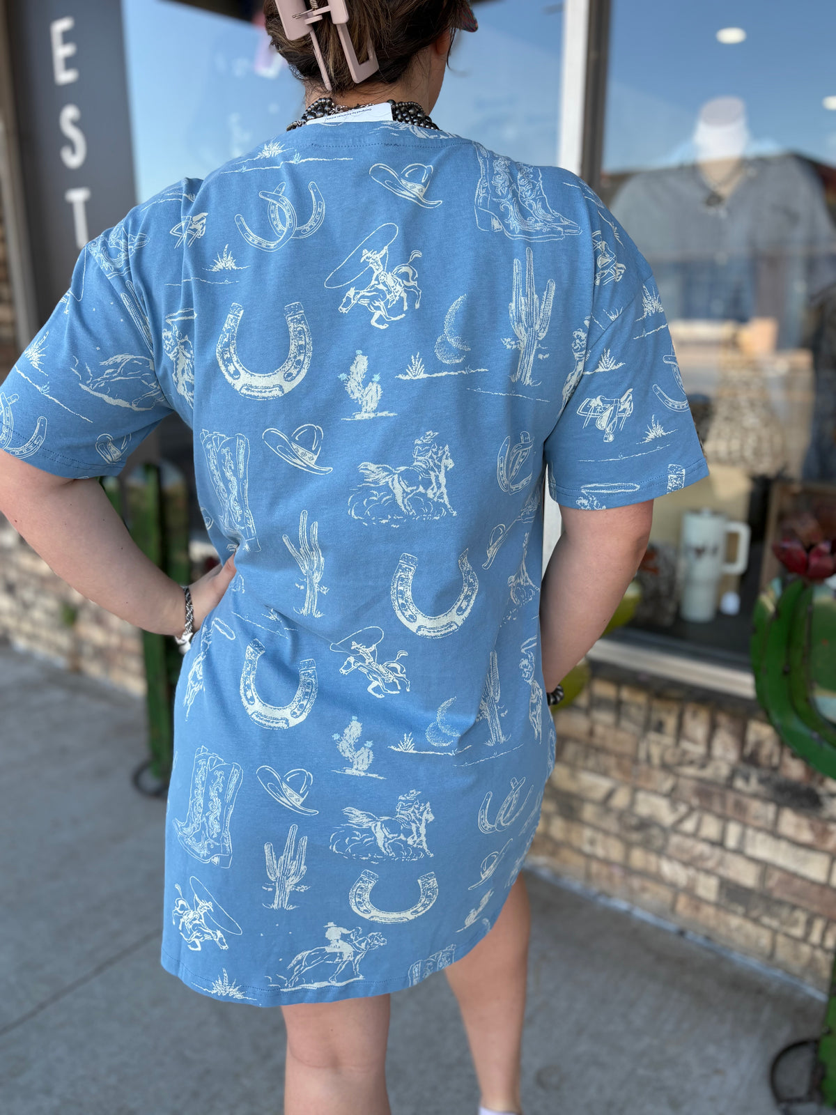 The Izzy T-Shirt Dress *Blue