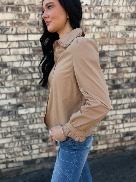 The Janey Top *Tan