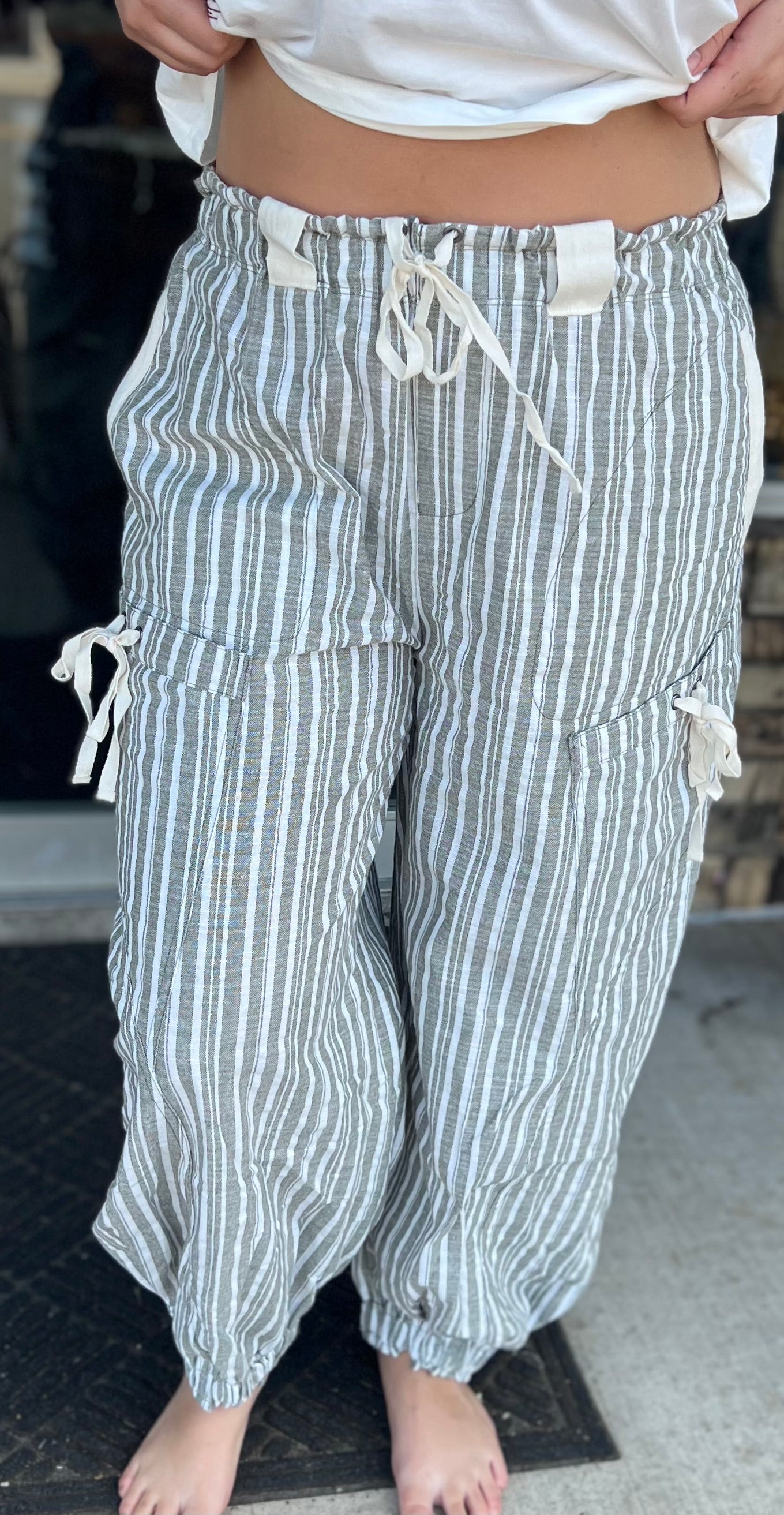 The Izzy Striped Joggers