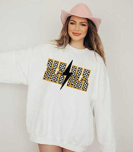 Mama Checkered Sweatshirt