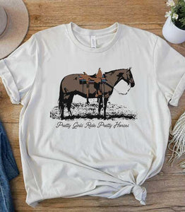 Pretty Girls Ride Pretty Horses Graphic Tee