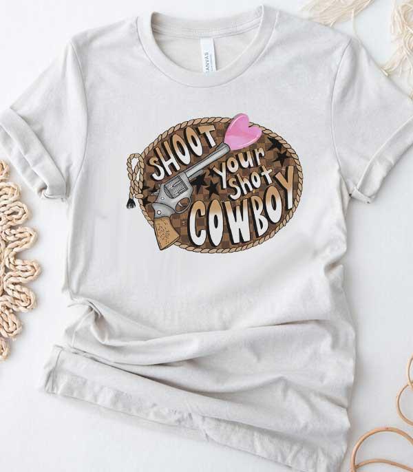 Shoot Your Shot Cowboy Graphic Tee