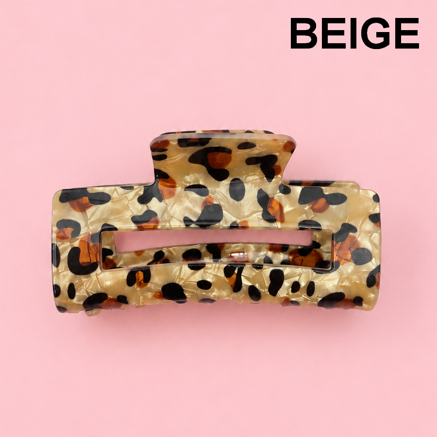 Bold Leopard Print Claw Clip