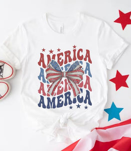 America Bow Graphic Tee