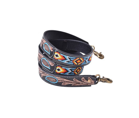 Blazing Sun Hand Tooled Strap