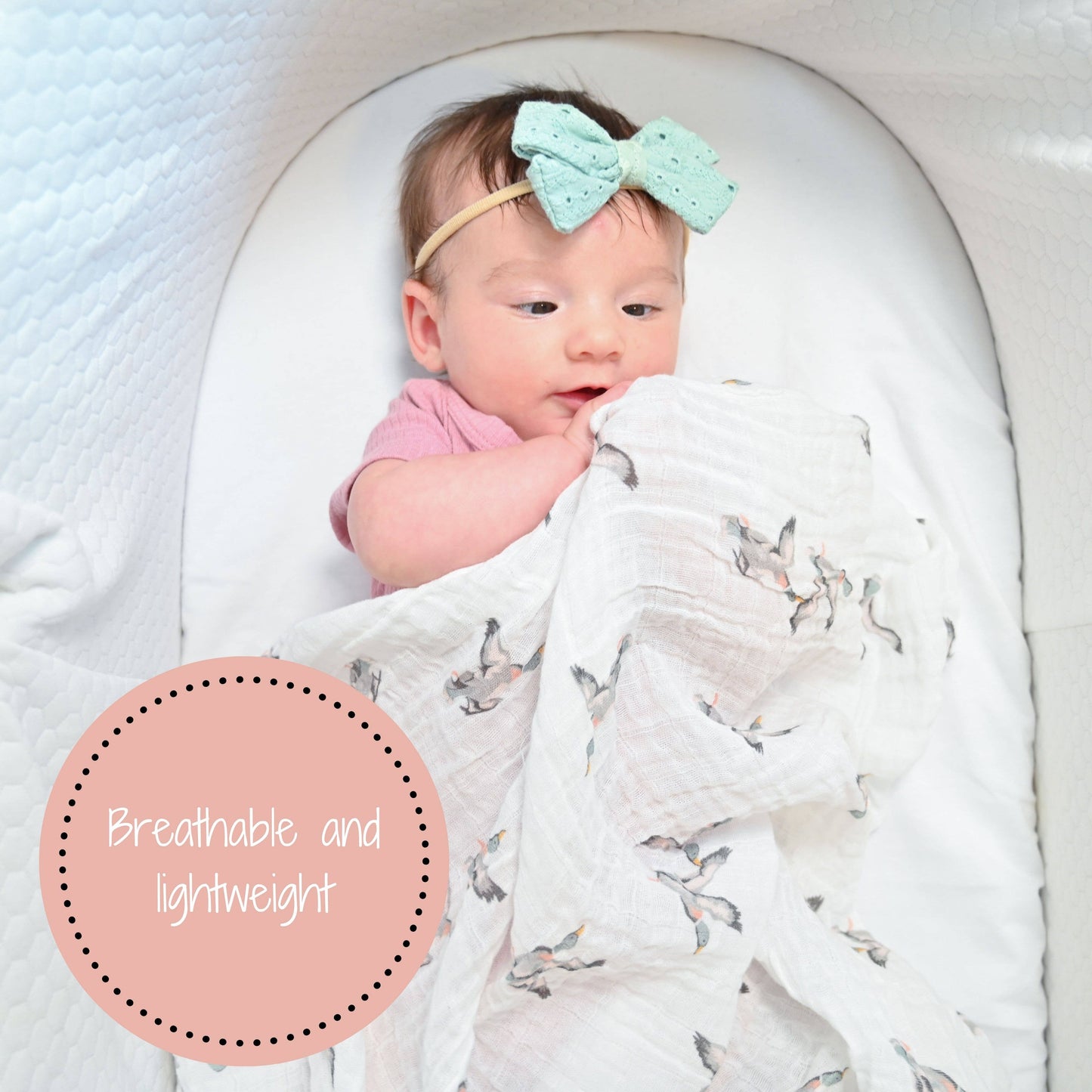 Quackin Up Mallard Duck Baby Muslin Swaddle Blanket