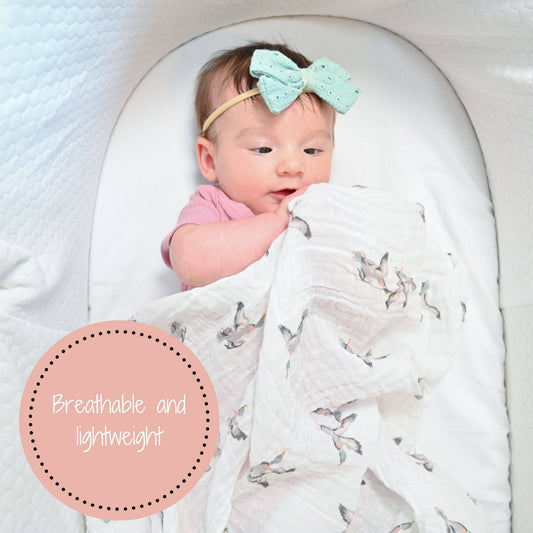 Quackin Up Mallard Duck Baby Muslin Swaddle Blanket