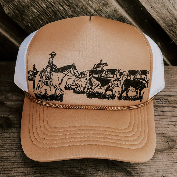 Cattle Drive Trucker Hat