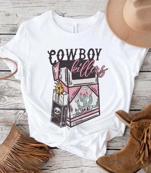 Cowboy Killers Pink Graphic Tee