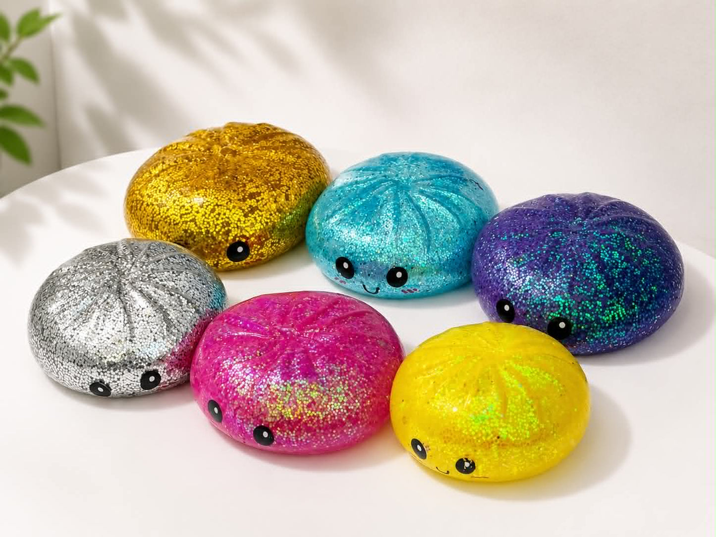 Glitter Dumpling Squishy Toys
