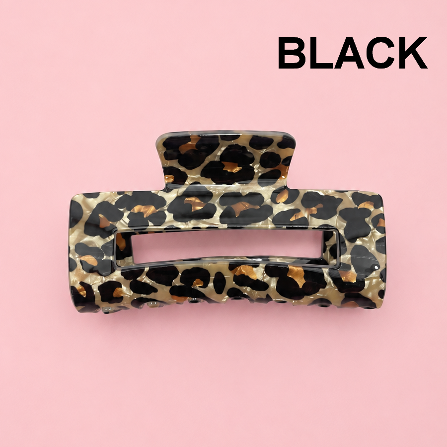 Bold Leopard Print Claw Clip