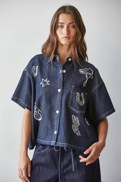 Cowgirl Classic Denim Top