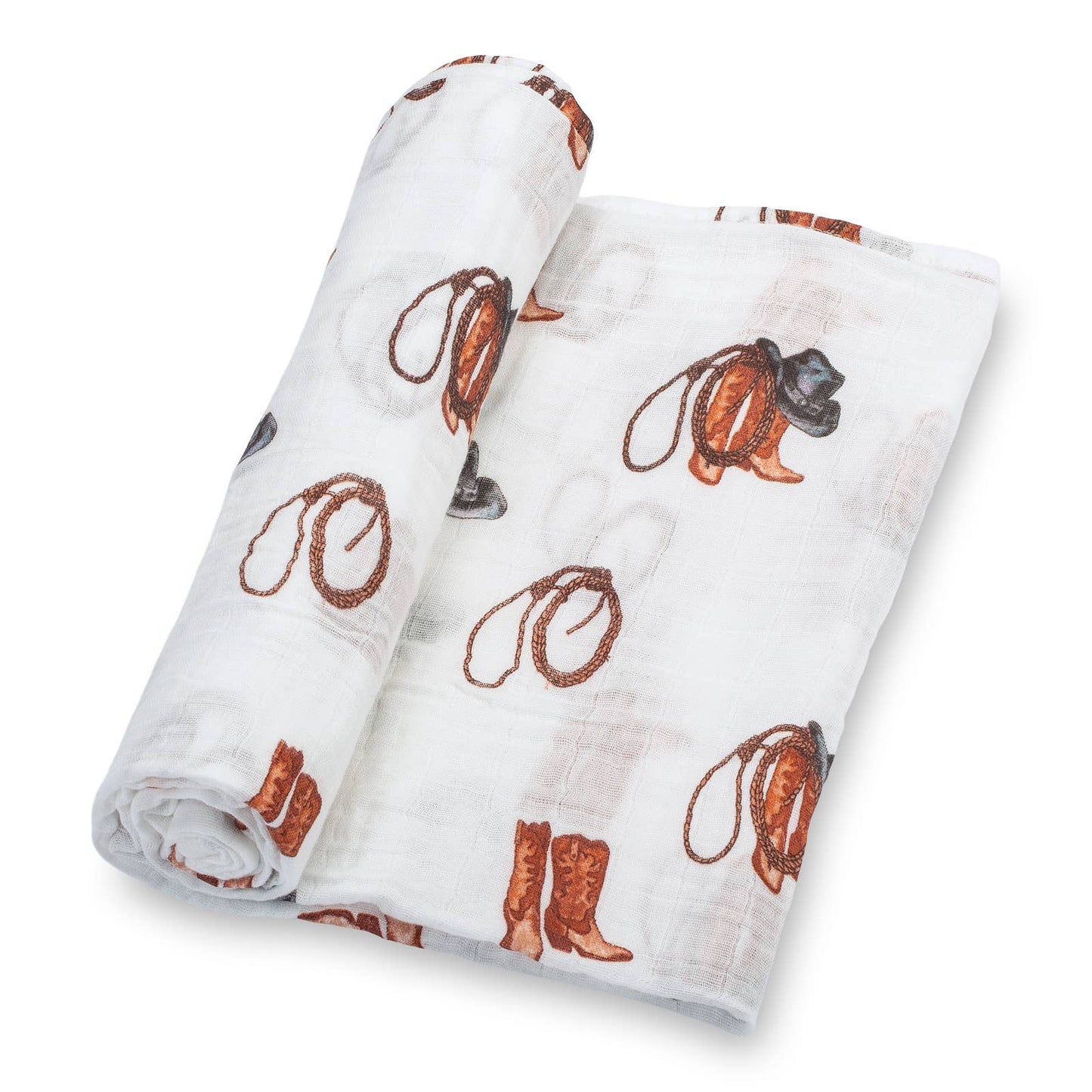 Better In Boots Baby Muslin Swaddle Blanket