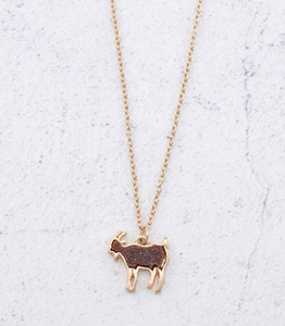 Druzy Goat Necklace