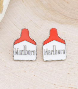 Marlboro Cowtag Earrings