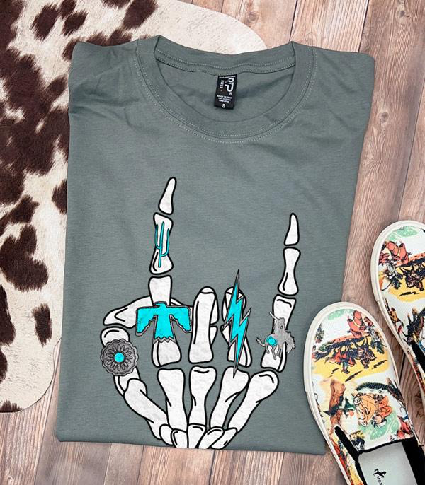 Turquoise Rock Oversized Graphic Tee