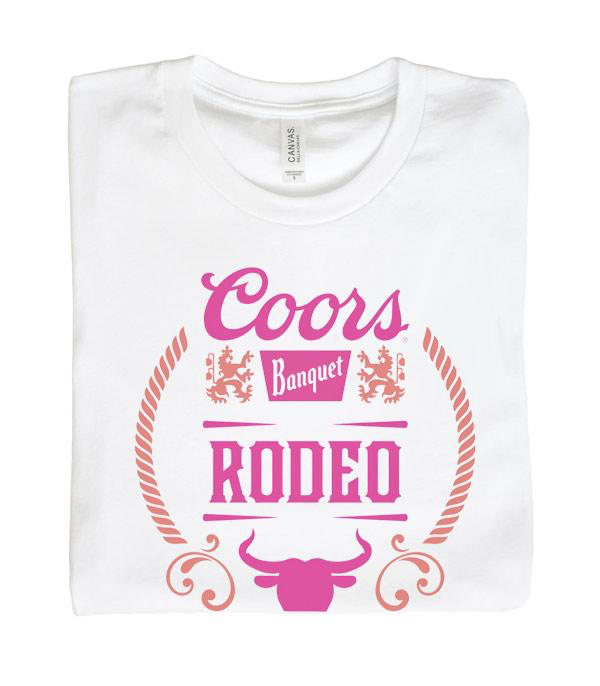 Pink Coors Rodeo Graphic Tee
