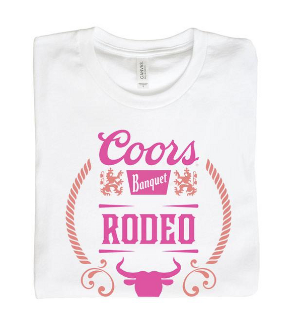 Pink Coors Rodeo Graphic Tee