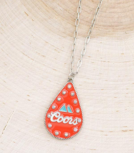 Coors Teardrop Necklace