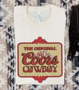 The Original Coors Beer Graphic Tee- Natural