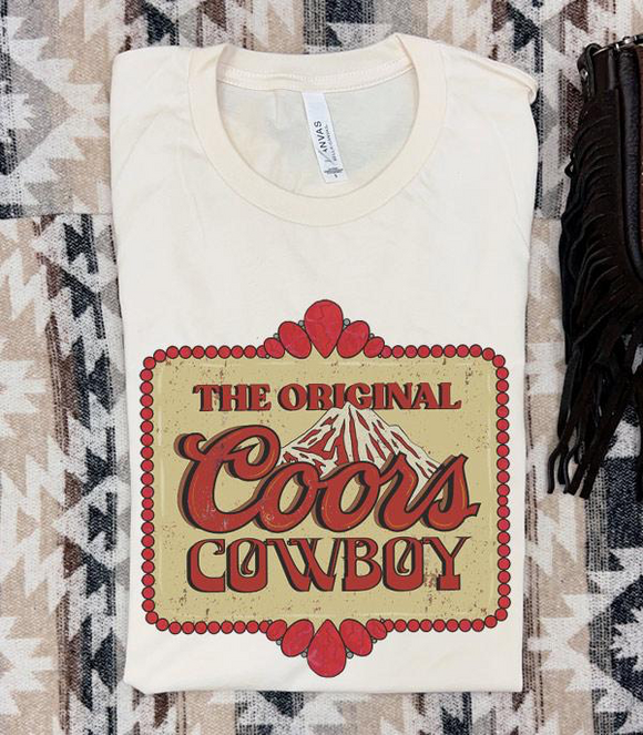 The Original Coors Beer Graphic Tee- Natural