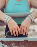 Punchy Silver Bangle Cuff