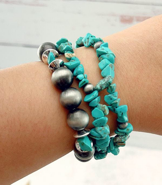Rock Navajo Bead Bracelet Set