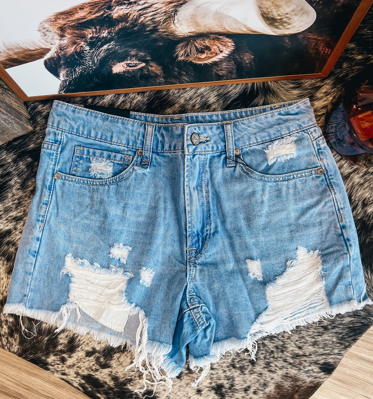 The Gracie Distressed Shorts