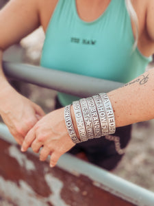 Punchy Silver Bangle Cuff