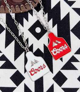 Coors Cowtag Necklace